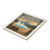 Nationaal Park  geelsteen Tegeltje (Zijkant)