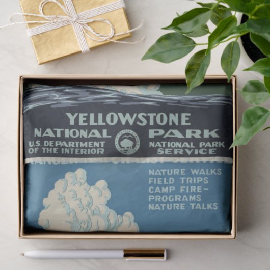 Nationaal Park  geelsteen Tissuepapier (Geschenk)