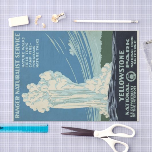 Nationaal Park  geelsteen Tissuepapier (Craft)