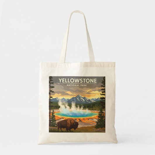 Nationaal Park  geelsteen Tote Bag (Voorkant)