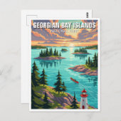 Nationaal park Georgische Baaieilanden Canada Briefkaart (Voorkant / Achterkant)