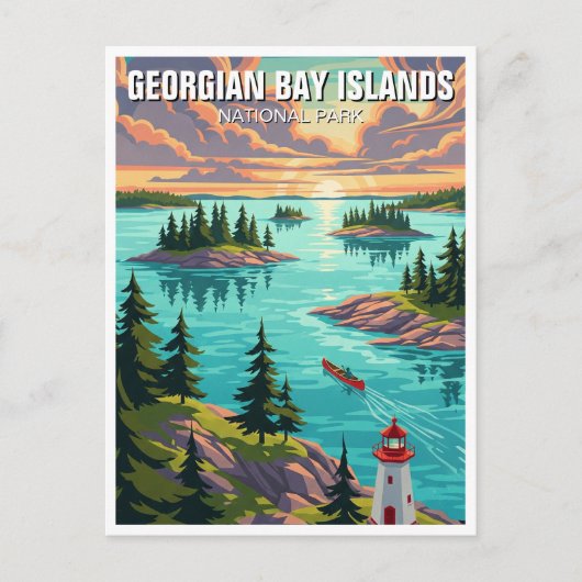 Nationaal park Georgische Baaieilanden Canada Briefkaart (Voorkant)