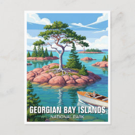 Nationaal park Georgische Baaieilanden Canada Briefkaart