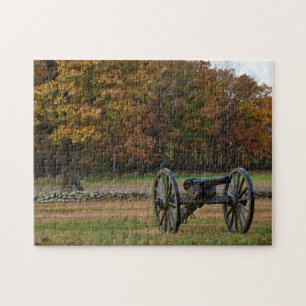 Nationaal park Gettysburg - Herfst - Cannon Legpuzzel