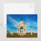 Nationaal park Gettysburg - Pennsylvania Memorial Briefkaart (Voorkant / Achterkant)