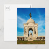 Nationaal park Gettysburg - Pennsylvania Memorial Briefkaart (Voorkant / Achterkant)