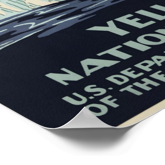  nationaal park Geyser Yellowstone WPA Poster (Hoek)