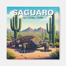 Nationaal park Gila Monster Saguaro Magneet
