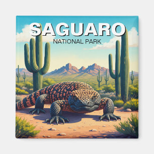 Nationaal park Gila Monster Saguaro Magneet