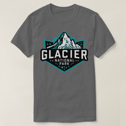 Nationaal park Glacier 3 T-shirt (Design voorkant)