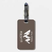 Nationaal park Glacier Bagagelabel (Achterkant verticaal)