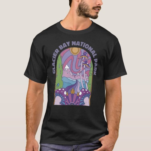 Nationaal park Glacier Bay 1 T-shirt (Voorkant)