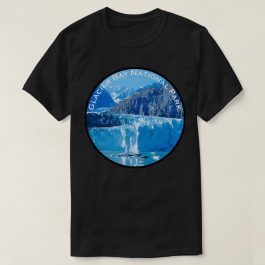 Nationaal park Glacier Bay 4 T-shirt (Design voorkant)