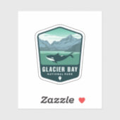 Nationaal Park Glacier Bay | Afgesneden Sticker (Vel)