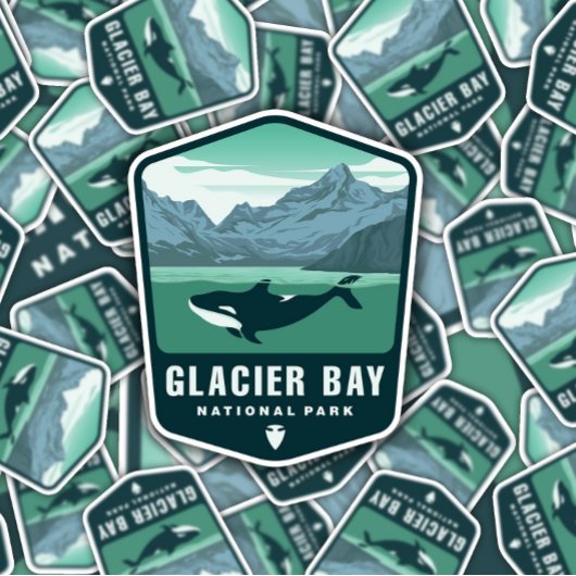Nationaal Park Glacier Bay | Afgesneden Sticker