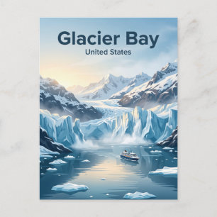 Nationaal park Glacier Bay Alaska Briefkaart