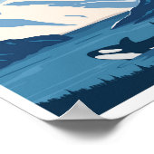 Nationaal park Glacier Bay Alaska Poster (Hoek)