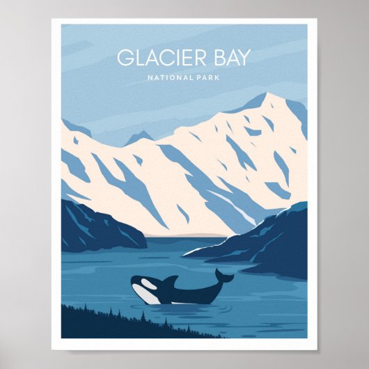 Nationaal park Glacier Bay Alaska Poster (Voorkant)