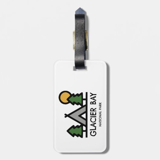 Nationaal Park Glacier Bay Bagagelabel (Achterkant verticaal)