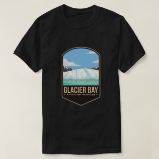 Nationaal park Glacier bay en behoud embleem T-shirt