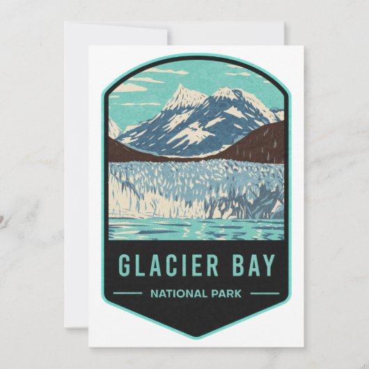 Nationaal Park Glacier Bay Feestdagenkaart (Voorkant)