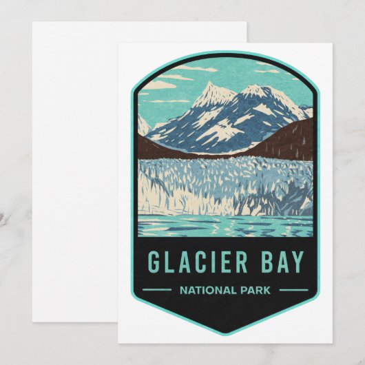Nationaal Park Glacier Bay Feestdagenkaart (Voorkant / Achterkant)