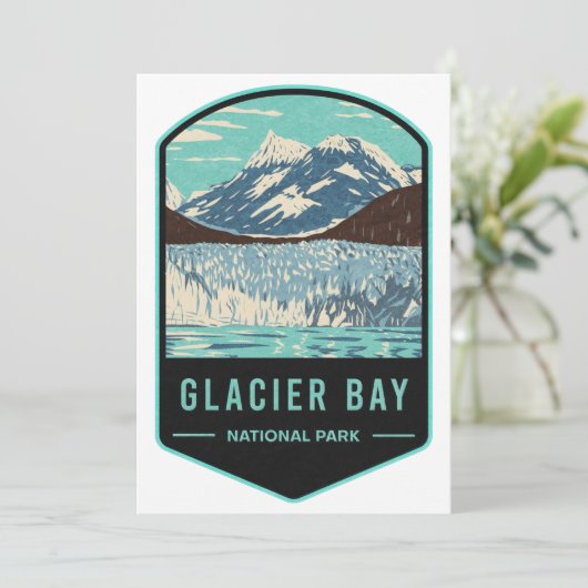 Nationaal Park Glacier Bay Feestdagenkaart (Staand voorkant)