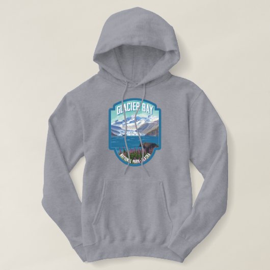 Nationaal Park Glacier Bay Hoodie (Design voorkant)