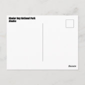 Nationaal park Glacier Bay in Alaska Briefkaart (Achterkant)