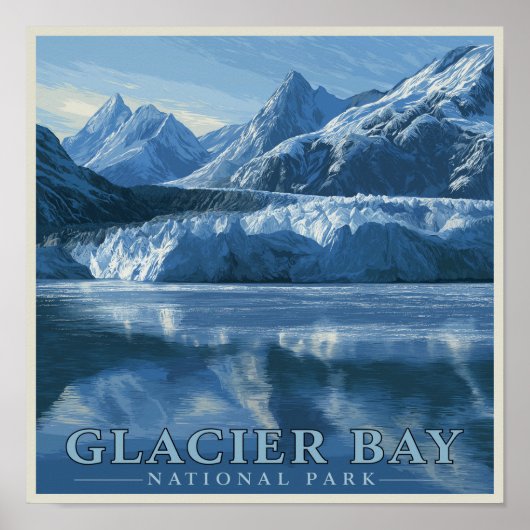 Nationaal park Glacier Bay in Alaska Poster (Voorkant)