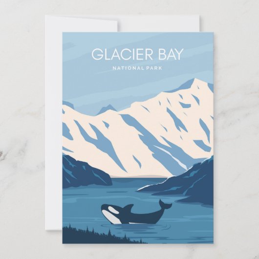 Nationaal Park Glacier Bay Kaart (Voorkant)