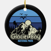 Nationaal Park Glacier Bay Keramisch Ornament (Achterkant)