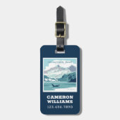 Nationaal park Glacier Bay | Orka Bagagelabel (Voorkant verticaal)