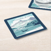 Nationaal park Glacier Bay | Orka Kartonnen Onderzetters (Schuin)