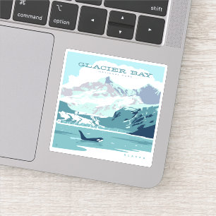 Nationaal park Glacier Bay   Orka Sticker