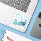 Nationaal park Glacier Bay | Orka Sticker (Laptop met iPhone)