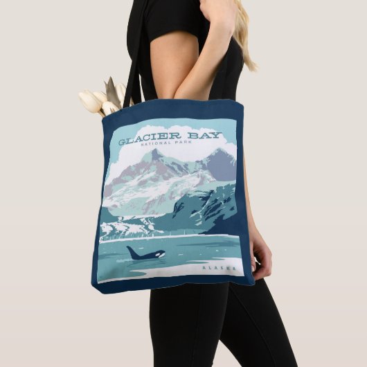 Nationaal park Glacier Bay | Orka Tote Bag (Dichtbij)