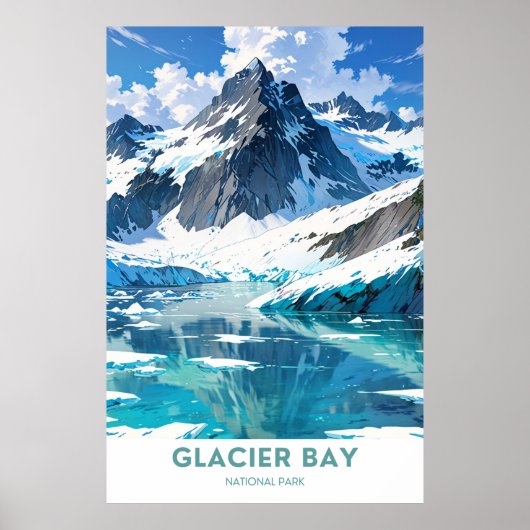 Nationaal Park Glacier Bay Poster (Voorkant)