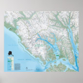 Nationaal Park Glacier Bay Poster (Voorkant)