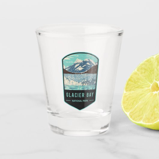 Nationaal Park Glacier Bay Shot Glas (Voorkant)