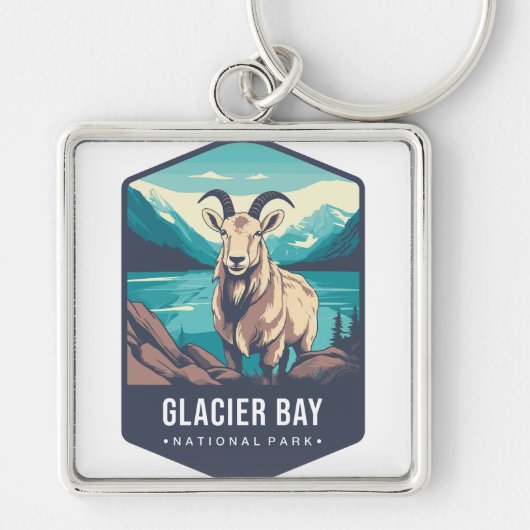 Nationaal park Glacier Bay Sleutelhanger (Voorkant)