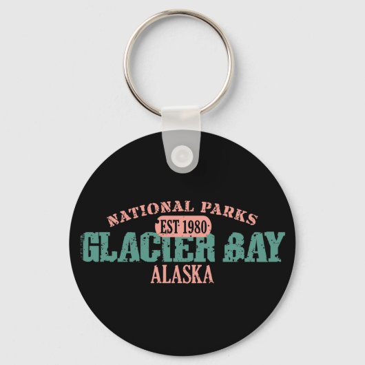 Nationaal Park Glacier Bay Sleutelhanger (Voorkant)