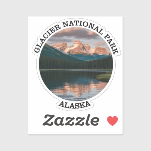 Nationaal Park Glacier Bay Sticker (Vel)