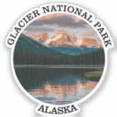 Nationaal Park Glacier Bay Sticker (Voorkant)