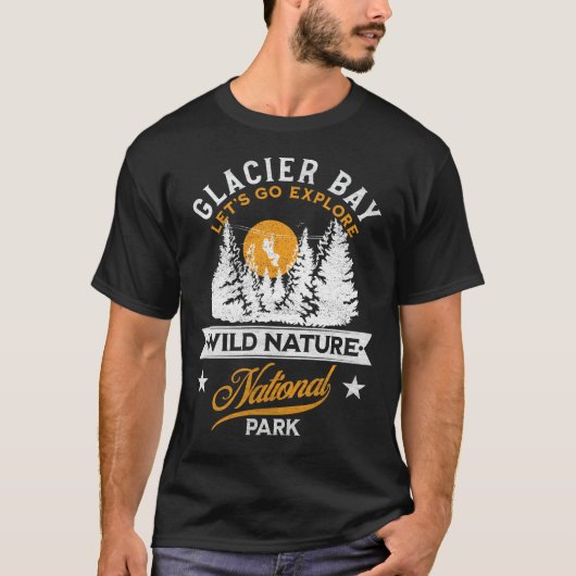 Nationaal Park Glacier Bay T-shirt (Voorkant)