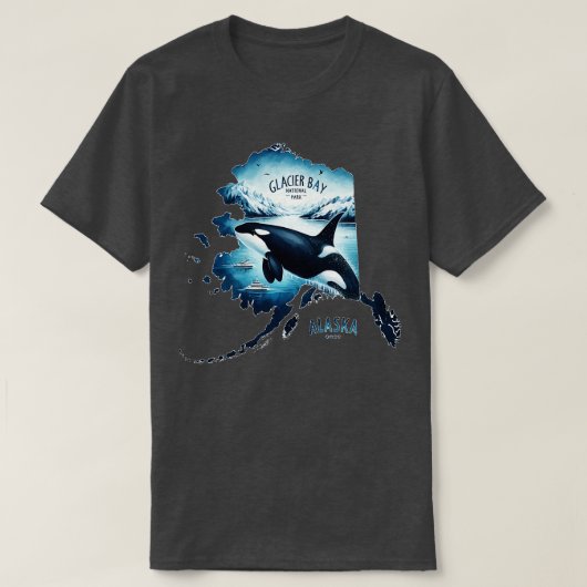 Nationaal park Glacier Bay T-shirt (Design voorkant)