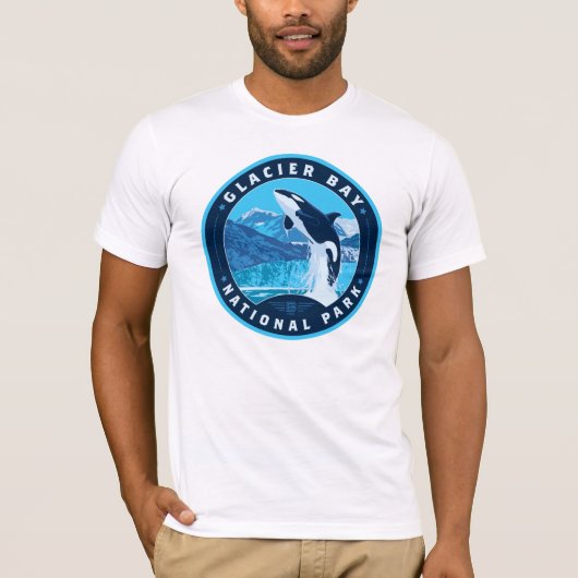 Nationaal Park Glacier Bay T-shirt (Voorkant)