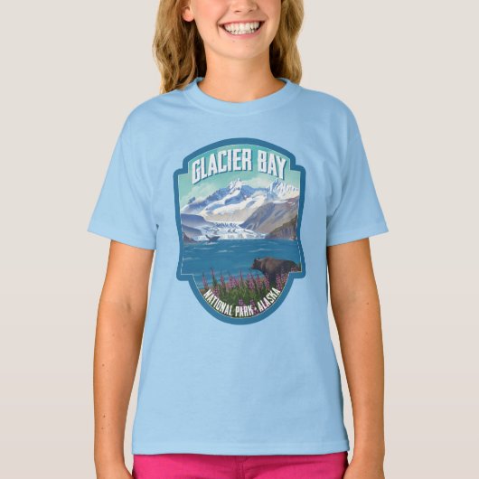 Nationaal Park Glacier Bay T-shirt (Voorkant)