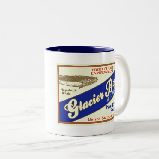 Nationaal Park Glacier Bay Tweekleurige Koffiemok (Voorkant rechts)