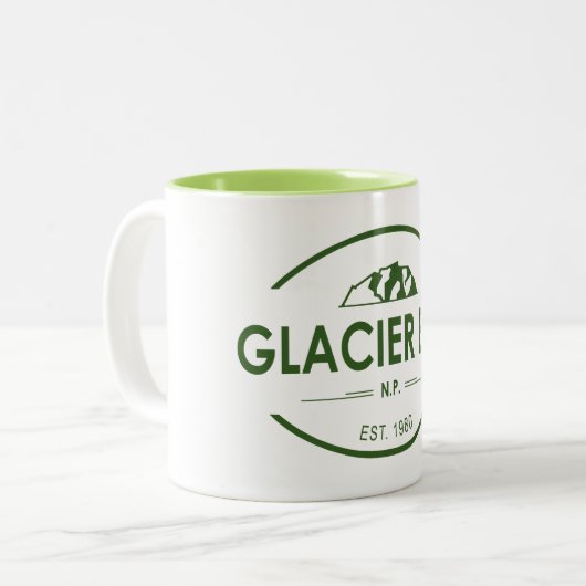 Nationaal Park Glacier Bay Tweekleurige Koffiemok (Voorkant links)